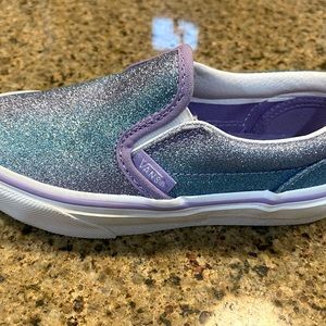 Girls size 12 ombré sparkle Vans